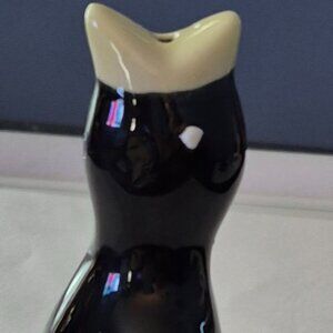 Vintage Knobler "The Pie Bird" Vent Ceramic Black Bird Steam Funnel Japan